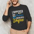 i Survived My Husbands Bachelors Degree Graduation Gifts Unisex Long Sleeve T-Shirt