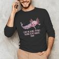 Im Only Talking To My Axolotl Today Salamander Introvert Unisex Long Sleeve T-Shirt Im Only Talking To My Axolotl Today Salamander Introvert Unisex Long Sleeve T-Shirt