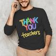 Thank You Teacher Appreciation Graduation Men Women Girls Kids Unisex Long Sleeve T-Shirt