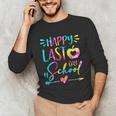 Tie Dye Happy Last Day Of School Graduation Teacher Student Unisex Long Sleeve T-Shirt