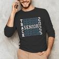 Track Senior Night Track Senior 2025 Graduation 50 Unisex Long Sleeve T-Shirt