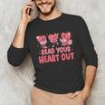 Valentine Day Book Read Your Heart Out Lovers Teacher Kids Unisex Long Sleeve T-Shirt Valentine Day Book Read Your Heart Out Lovers Teacher Kids Unisex Long Sleeve T-Shirt