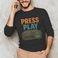 VHS Cassette Retro Analog Nostalgia Theme Unisex Long Sleeve T-Shirt VHS Cassette Retro Analog Nostalgia Theme Unisex Long Sleeve T-Shirt