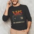 VHS Tape Nostalgia Old School Technology Humor Unisex Long Sleeve T-Shirt