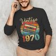 Vintage 1970 Retro Cassette Tape 70s Born Nostalgia Birthday Unisex Long Sleeve T-Shirt