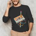 Vintage Cassette Tape And Pencil Nostalgia Party 70s 80s 90s Unisex Long Sleeve T-Shirt Vintage Cassette Tape And Pencil Nostalgia Party 70s 80s 90s Unisex Long Sleeve T-Shirt