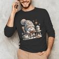 Vintage Cute Gnome Reading Book Coffee Cute Gnome Graphic Unisex Long Sleeve T-Shirt Vintage Cute Gnome Reading Book Coffee Cute Gnome Graphic Unisex Long Sleeve T-Shirt