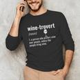 Wine-Trovert Wine Humor Definition Introvert Unisex Long Sleeve T-Shirt