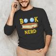 Women's Adorable Book Nerd Typography Minimalist Library Lover Unisex Long Sleeve T-Shirt