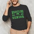 Wrestling Senior Night Wrestling Senior 2025 Graduation 32 Unisex Long Sleeve T-Shirt