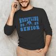 Wrestling Senior Night Wrestling Senior 2025 Graduation 44 Unisex Long Sleeve T-Shirt