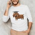 2018 Dog Graduation Shirt Dachshund Graduation For Men Women Kids Unisex Long Sleeve T-Shirt