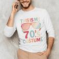 This Is My 70s Costume Vintage Style Nostalgia 1970s Retro Premium Tri-Blend Unisex Long Sleeve T-Shirt