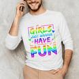 80's Girls Just Wanna Have Fun Nostalgia 1980s Style Premium Tri-Blend Unisex Long Sleeve T-Shirt