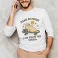 90s Manatee Humor Please Patient I'm From The 1900s Unisex Long Sleeve T-Shirt
