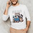 Animals Raccoon Reading Book Librarian Across America Kids Unisex Long Sleeve T-Shirt