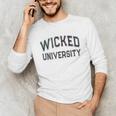 Antisocial WICKED UNIVERSITY Introvert Don't Call Me U Unisex Long Sleeve T-Shirt