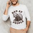Bad At People Ferret Introvert Saying Slogan Tee Unisex Long Sleeve T-Shirt Bad At People Ferret Introvert Saying Slogan Tee Unisex Long Sleeve T-Shirt