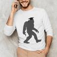 Bigfoot Graduate Shirt Cute Sasquatch Graduation Unisex Long Sleeve T-Shirt