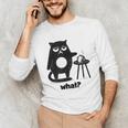 Cat What Humor Introvert Anti-Social Unisex Long Sleeve T-Shirt Cat What Humor Introvert Anti-Social Unisex Long Sleeve T-Shirt