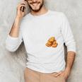 Chicken Nugget Saying Introvert Nuggie Foodie Food Unisex Long Sleeve T-Shirt Chicken Nugget Saying Introvert Nuggie Foodie Food Unisex Long Sleeve T-Shirt