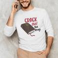 Christian Quote Holy Bible Crack This Book Not Drugs Unisex Long Sleeve T-Shirt