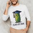 Class Of 2026 Graduation Pickle Trendy Graduate Humor Unisex Long Sleeve T-Shirt