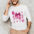 Class Of 2026 Senior Coquette Pink Bow Graduation Family Premium Tri-Blend Unisex Long Sleeve T-Shirt