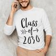 Class Of 2030 Graduation Kindergarten Seniors Unisex Long Sleeve T-Shirt