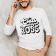 Class Of 2035 Senior Retro 2035 Grad Graduate Graduation Unisex Long Sleeve T-Shirt