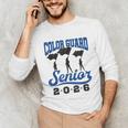 Color Guard Senior 2026 Flags Marching Band Graduation Grad Unisex Long Sleeve T-Shirt