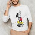 Disney Mickey Mouse Peace Out Totally Retro Graduation Unisex Long Sleeve T-Shirt