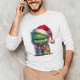 Ew People Meowy Cat Christmas Introvert Men Women Unisex Long Sleeve T-Shirt