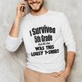 Fifth 5th Grade Graduation Shirt Child Graduate Education Unisex Long Sleeve T-Shirt