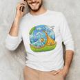Frutiger Aero Y2K Fashion Trends Statement Piece Tech Orange Premium Unisex Long Sleeve T-Shirt
