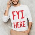 Fyi Introvert Here Raglan Baseball Tee Unisex Long Sleeve T-Shirt Fyi Introvert Here Raglan Baseball Tee Unisex Long Sleeve T-Shirt