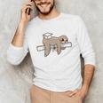 Graduation 2022 PhD Sloth Bachelor Master School Doctor Unisex Long Sleeve T-Shirt