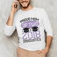 Graduation Shirt For Mom Of Twins Proud Mom Twins Tee Unisex Long Sleeve T-Shirt
