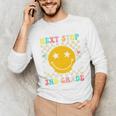 Groovy Next Stop 2nd Grade 1st Grade Graduation 2025 Premium Unisex Long Sleeve T-Shirt