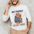 Grouchy Capybara Not Friendly Do Not Touch Introvert Premium Tri-Blend Unisex Long Sleeve T-Shirt Grouchy Capybara Not Friendly Do Not Touch Introvert Premium Tri-Blend Unisex Long Sleeve T-Shirt