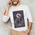High Priestess Tarot Art Celestial Mystic Book Lover Unisex Long Sleeve T-Shirt