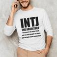 INTJ Architect Personality Introvert Sarcastic Unisex Long Sleeve T-Shirt INTJ Architect Personality Introvert Sarcastic Unisex Long Sleeve T-Shirt