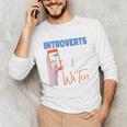 We Just Text Introvert For Quiet People Raglan Baseball Tee Unisex Long Sleeve T-Shirt
