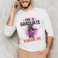 Kids Pre K Graduation Flossing Girl Nailed It Graduate Girls Unisex Long Sleeve T-Shirt
