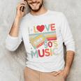 I Love 90's Music Retro Style Nostalgia Cassette 1990s Party Premium Tri-Blend Unisex Long Sleeve T-Shirt