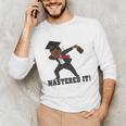 Masters Graduation Mastered It Dabbing Man Tee Unisex Long Sleeve T-Shirt