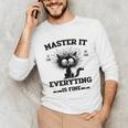Masters Mastered It Graduate Master Degree Graduation Unisex Long Sleeve T-Shirt