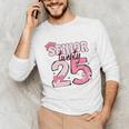Pink Coquette Bow Senior 2025 Back To School Graduation Girl Unisex Long Sleeve T-Shirt