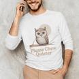 Please Chew Quieter Introvert Christmas Bird Lover Unisex Long Sleeve T-Shirt Please Chew Quieter Introvert Christmas Bird Lover Unisex Long Sleeve T-Shirt