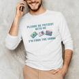 PLEASE BE PATIENT WITH ME I'M FROM THE 1900s 90s Meme Premium Tri-Blend Unisex Long Sleeve T-Shirt
